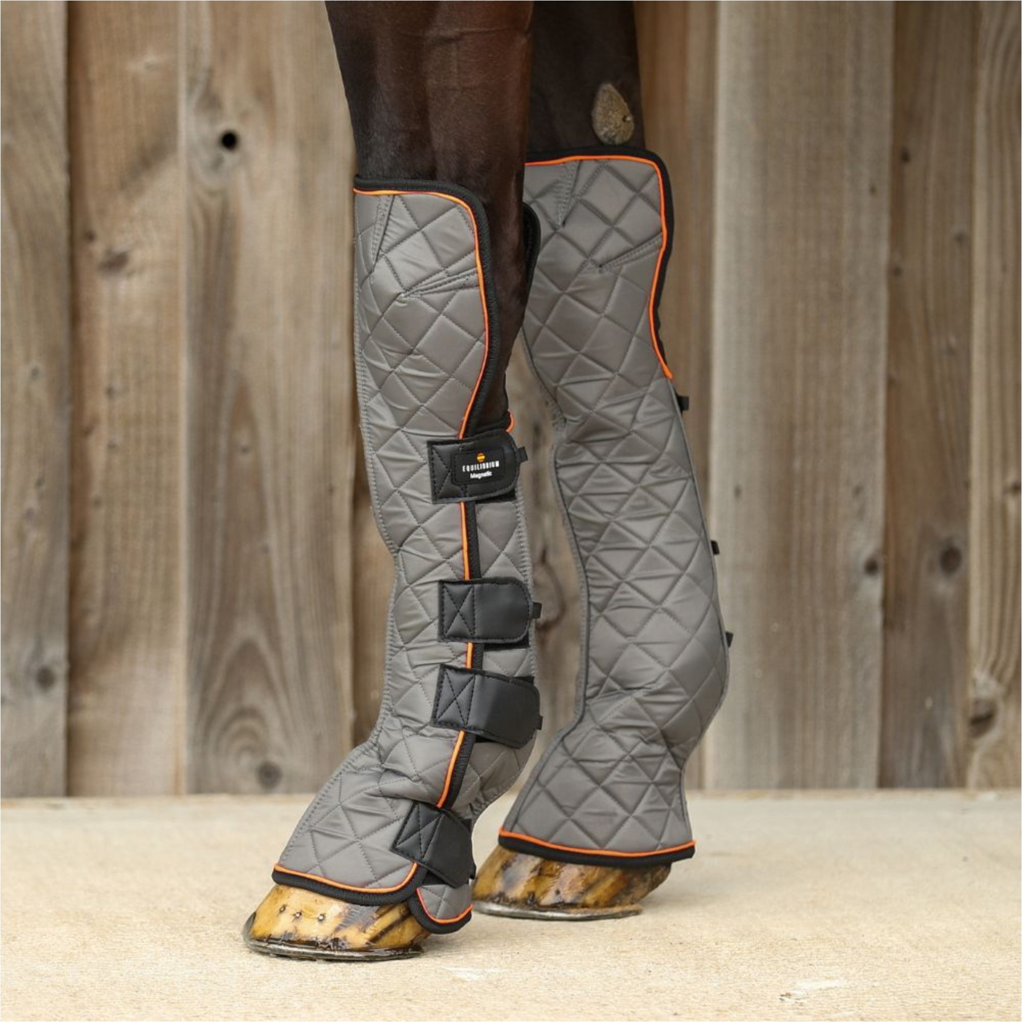 2025 Equilibrium Fore & Knee Magnetic Chaps EQB1006 - Grey / Orange